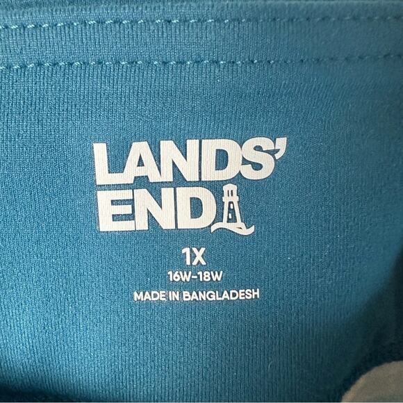 Lands' End Repreve Active Pant jogger, floral lightweight pockets, plus size - Picture 5 of 12